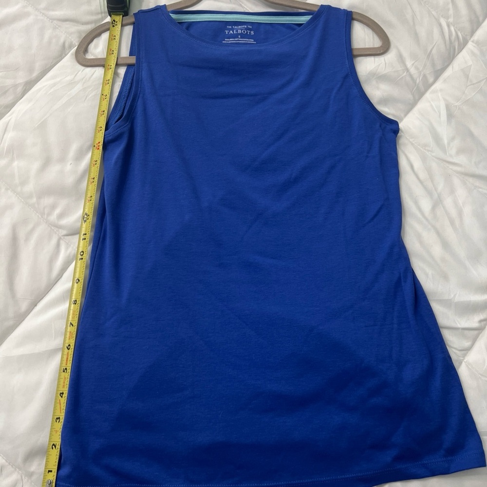 Woman’s Talbots Blue Tank Top/Tee Shirt Sleeveless Size Small